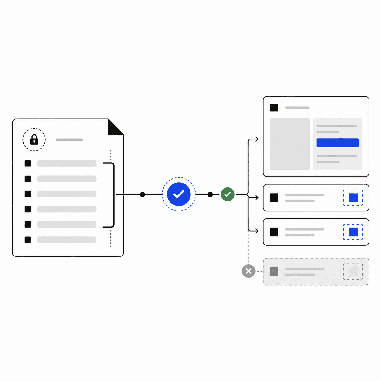 Modular docking system representing registered React components